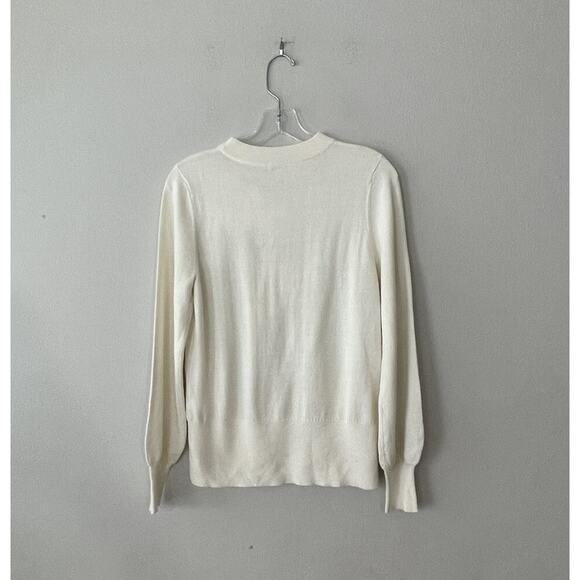 Sundance Women’s Small Wool Blend Ivory Pullover Brigette Sweater Floral READ - Picture 2 of 9